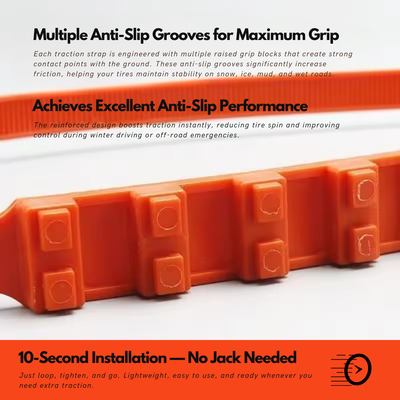 Emergency Tire Traction Straps (20-Pack)