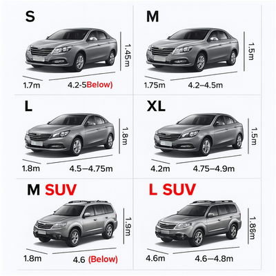 Outdoor All-Weather Full Car Cover – Sun, Rain, Ice & Snow Protection (UV + Waterproof)