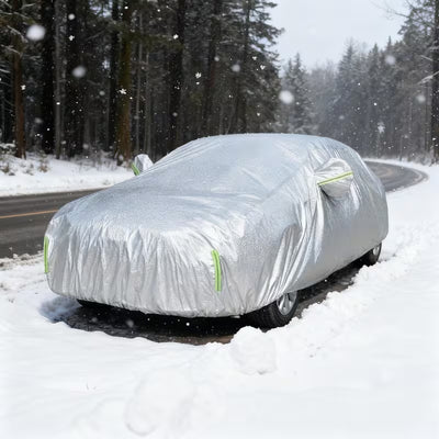 Outdoor All-Weather Full Car Cover – Sun, Rain, Ice & Snow Protection (UV + Waterproof)
