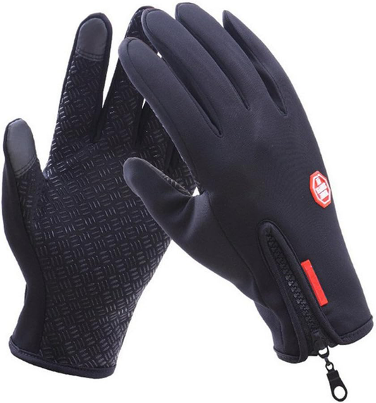 Outdoor Winter Gloves, Touchscreen and Windproof Full-Finger Gloves for Sports, Travel, and Daily Activities