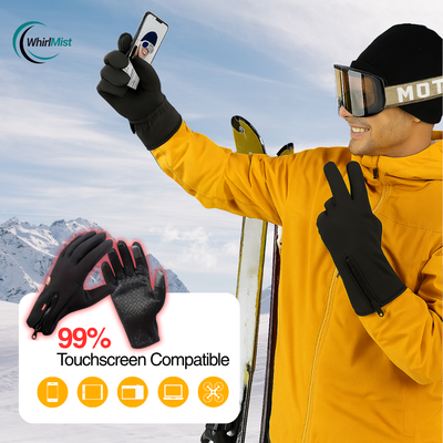 Outdoor Winter Gloves, Touchscreen and Windproof Full-Finger Gloves for Sports, Travel, and Daily Activities